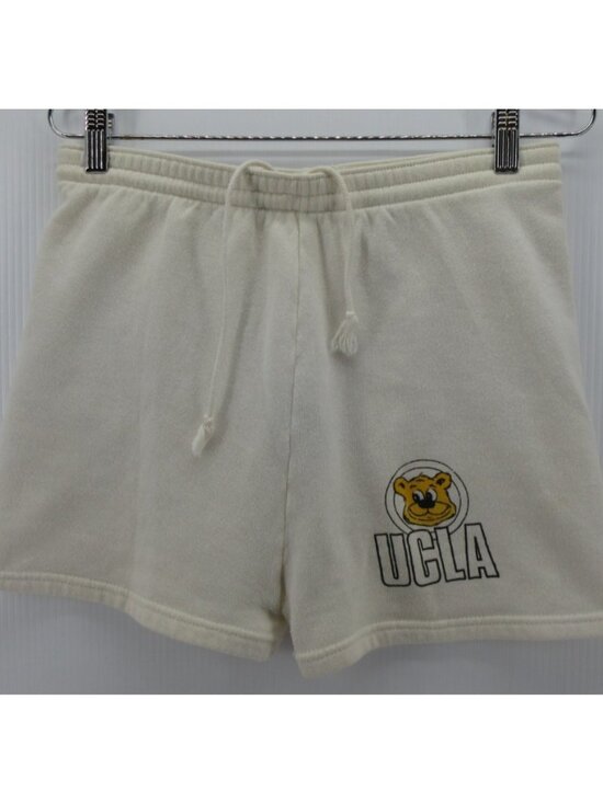 Rugged Wear Other - VINTAGE UCLA Bruins Shorts Medium Cream Rugged Wear Sweatshorts 80s *